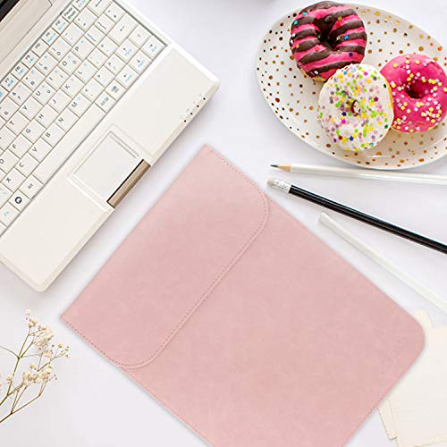 Allinside Funda de Cuero Sintético para portátiles de MacBook Air 13" 2010-2017 (A1369 A1466)/ MacBook Pro 13" 2012-2016 (A1425 A1502)/ MacBook Pro 13" CD-ROM (A1278), Rosa