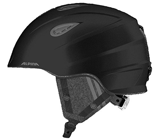 ALPINA Casque de Ski pour Adultes Pamplemousse 2.0 Le avec Ventilation de Black Grey, Noir/Gris