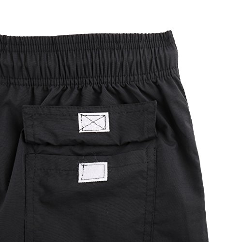 Arcweg Bañador Hombre Chico Playa Poliéster Pantalon Corto Hombre Deporte Secado Rápido Bañadores Natacion Ligero Moda Shorts Tallas Grandes 38-50 (Negro, S(EU)/Talla Española 38-40)