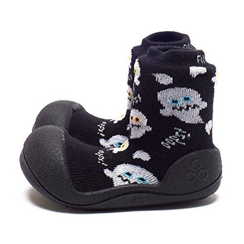 Attipas Zapatos Primeros Pasos- Modelo Halloween- (19, Negro)