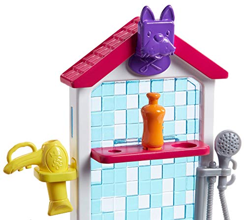 Barbie Quiero Ser peluquera canina, muñeca con accesorios (Mattel FJB31)
