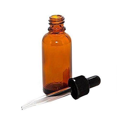 Botes de cristal redondos con cuentagotas, para aceites esenciales, 100 ml, 3 unidades, color amarillo