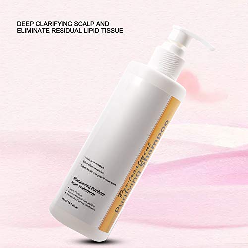 Champú Purificante 300ml Keratina profesional Champú de limpieza profunda Anti caspa Reparación de humedad para cabello normal a graso