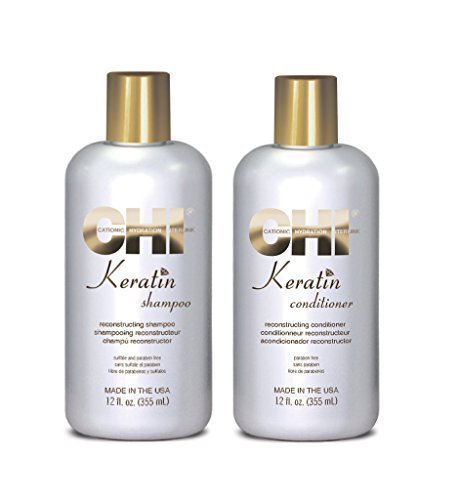 Chi Keratin shmapoo 350 ml y Acondicionador 350 ml