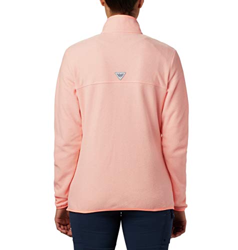 Columbia W Harborside II - Forro polar para mujer, Mujer, 1859363, Rosa jaspeado, 2X