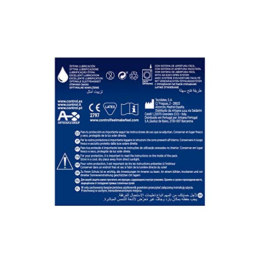 Control Nature Preservativos - Caja de condones con 144 unidades (pack grande ahorro) - Gama placer natural, lubricados, perfecta adaptabilidad.
