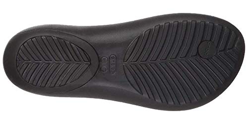 Crocs Sexi Flip Women, Sandalias para Mujer, Negro (Black/Black 060), 39/40 EU