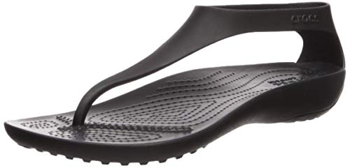 Crocs Sexi Flip Women, Sandalias para Mujer, Negro (Black/Black 060), 39/40 EU