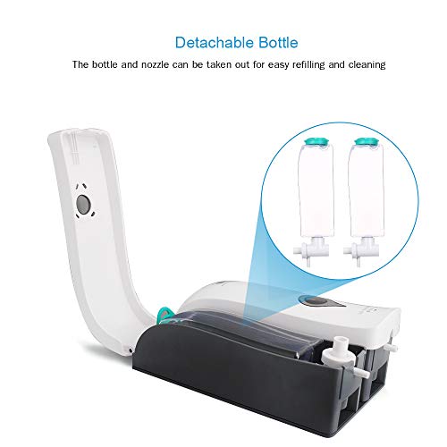 Decdeal CHUANGDIAN - Dispensador de jabón manual para ducha, jabón, cuarto de baño, gel de ducha, dispensador de champú, color blanco