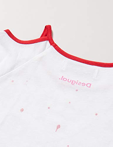 Desigual TS_Londres Camiseta, Blanco (Blanco 1000), 116 (Talla del Fabricante: 5/6) para Niñas