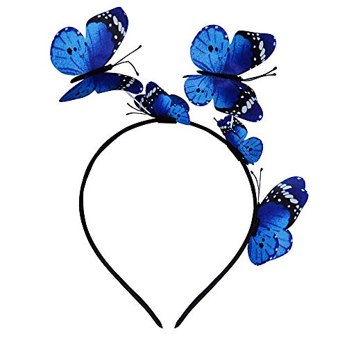 Diadema con Mariposas + 10 Horquillas de Mariposas Mujer Niña para el Pelo Adornos Accesorios para el Cabello Boda Fiesta Disfraz