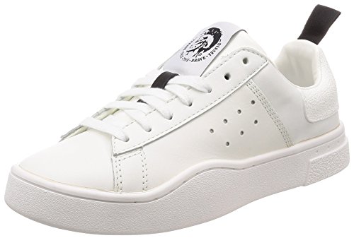 Diesel Women's S-Clever Low W-Sneakers White, 8 M US
