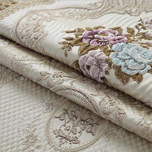 DONGZHI Cordón Tapete de Mesa Sala Manteles, Clásico Camino de Mesa Vestidor Bufandas, Funda de Silla por Hogar Navidad Partido (Color : Beige, Size : 120x150cm)