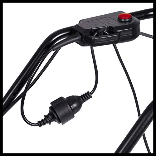 Einhell GC-EM 1536 - Cortacésped eléctrico (1500 W, altura de corte 5 niveles | 25-65 mm , ancho de corte 36 cm, hasta 600m² de jardín, 38L de capacidad de bolsa) (ref.3400150)