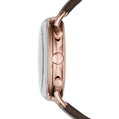 Emporio Armani Reloj Analógico para Hombre de Cuarzo con Correa en Cuero AR11106
