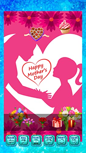 Etiquetas engomadas del día de madres