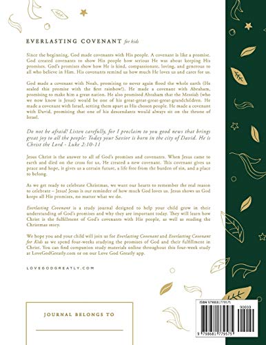 Everlasting Covenant for Kids: A Love God Greatly Study Journal