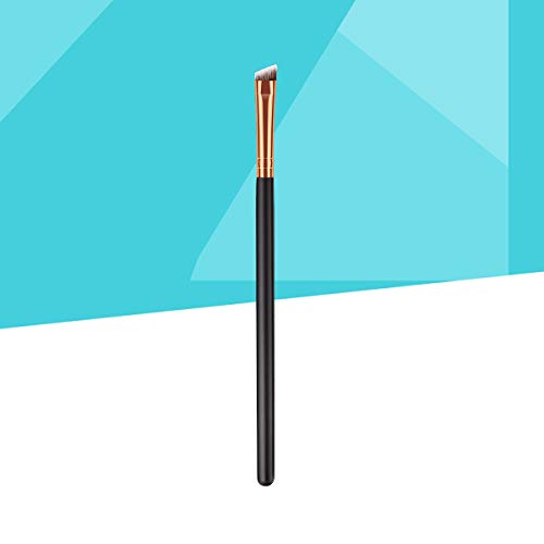 Eyeliner Brush Professional - Brocha para maquillaje en ángulo fino para el delineador de precisión (negro)