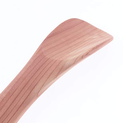 F Fityle Calzador de Zapatos de Madera Levantador de Calzado Ligero Duradero Herramientas de Ayuda de Vestirse - Cedro, 22cm