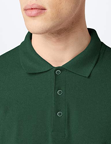 Fruit of the Loom Raglan Sleeve - Polo para hombre, color verde (bottle green), talla XX-Large