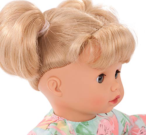 Gotz 1920932 Muffin Amor de flamencos - Muñeco de 33 cm de Altura con Ojos Azules para Dormir, Pelo Rubio y Cuerpo Blando - Muñeco de Cuerpo Blando en Juego de 6 Piezas