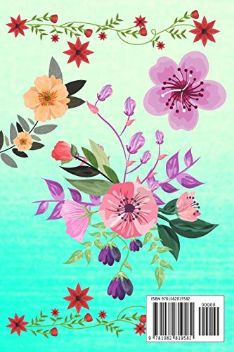 Gratitude Journal: Seafoam Green Flower Blossom Image Cover - Simple Prompts To Write & Draw With Happiness Scale , Bliss Daily Gratitude Planner