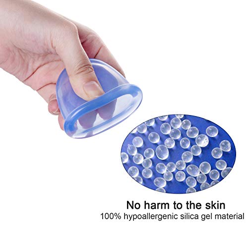 HBselect Conjunto De Rodillo Masaje Y Ventosas Masaje Silicona Masajeador De Piernas Pies Espalda Ventosas Para Masaje Anticelulitico