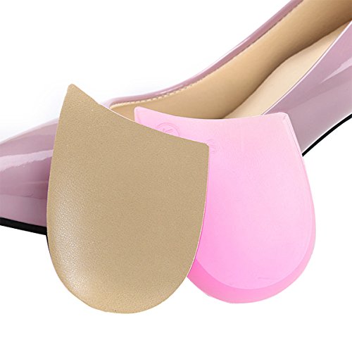 healifty o/X tipo Pierna ortopédico Plantilla Soft Gel pies Corrección acolchado Unisex Pierna Valgus varus lente correctora (Beige Rosa)