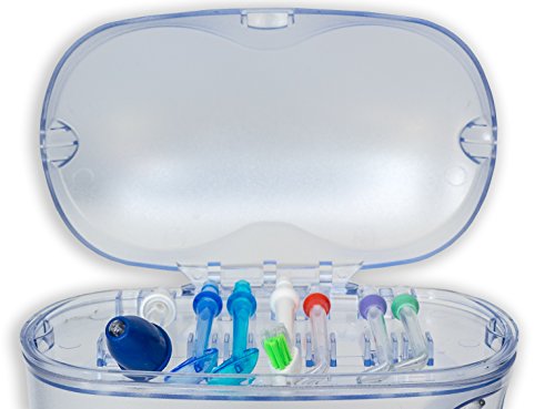 Irrigador Bucal o Dental Premium Pro-HC Water System . Limpieza e Higiene Bucal Profesional . 11 Cabezales Multifunción . 5 Niveles De Potencia 1100 Ml De Capacidad . 4 Meses de Garantía Adicional