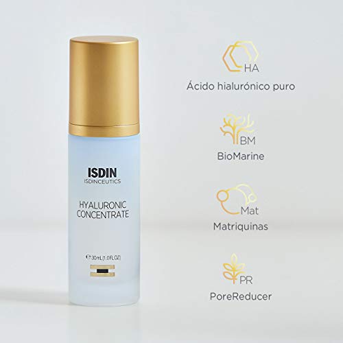 Isdinceutics Hyaluronic Concentrate, Sérum Facial Ligero y Ultrahidratante, con Ácido Hialurónico - 30ml