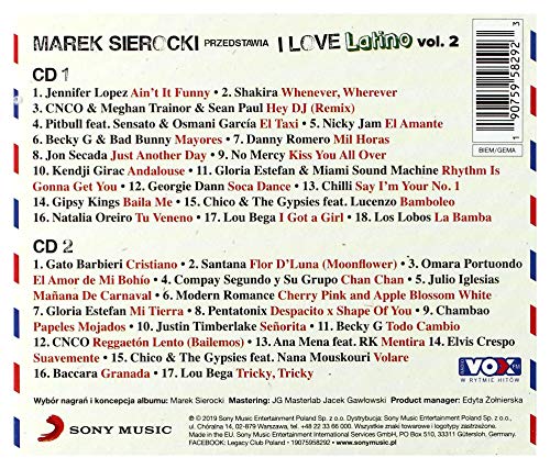 Jennifer Lopez / Shakira / CNCO: Marek Sierocki Przedstawia: I Love Latino vol.2 [2CD]