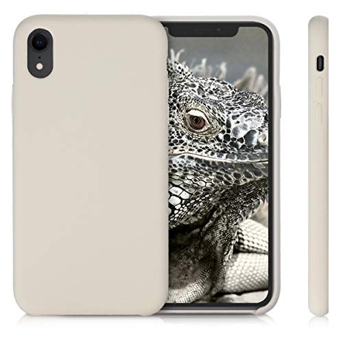 kwmobile Funda Compatible con Apple iPhone XR - Carcasa de TPU para móvil - Cover Trasero en Crema
