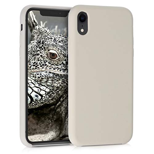 kwmobile Funda Compatible con Apple iPhone XR - Carcasa de TPU para móvil - Cover Trasero en Crema