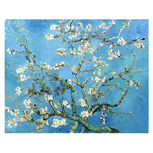 Legendarte Cuadro Lienzo, Impresión Digital - Almendro En Flor Vincent Van Gogh, cm. 80x110 - Decoración Pared