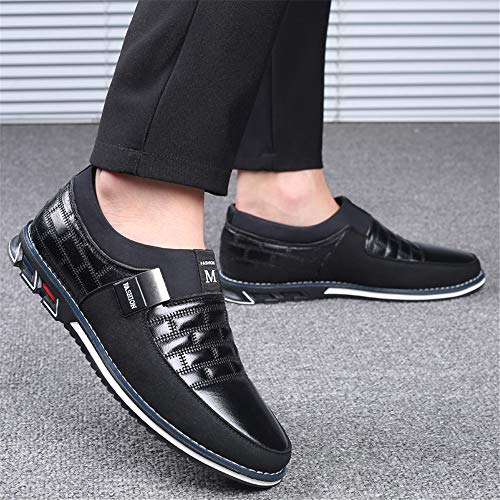 LIEBE721 Zapatos de Hombre Salvajes Antideslizantes Zapatos de Hombre maduros y duraderos clásicos Elegantes y cómodos Zapatos Antideslizantes