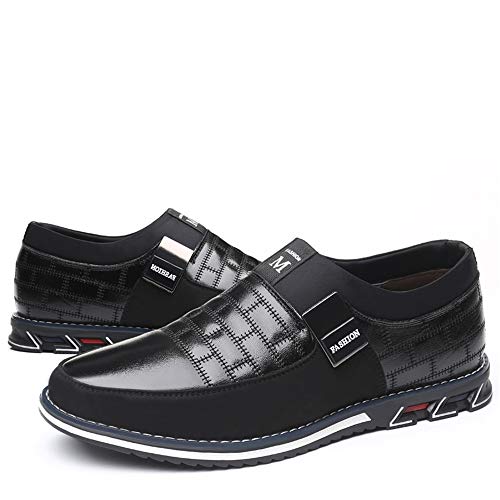 LIEBE721 Zapatos de Hombre Salvajes Antideslizantes Zapatos de Hombre maduros y duraderos clásicos Elegantes y cómodos Zapatos Antideslizantes