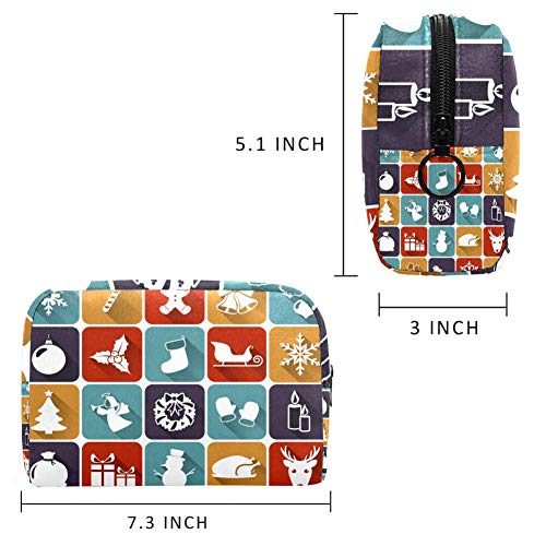 Marcado signo Oxford bolsa de maquillaje bolsa monedero monedero organizador multifuncional hecho a mano bolsa de tela para mujeres