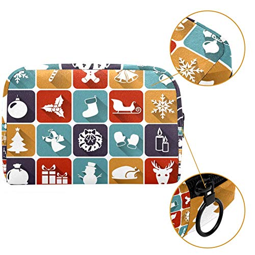 Marcado signo Oxford bolsa de maquillaje bolsa monedero monedero organizador multifuncional hecho a mano bolsa de tela para mujeres