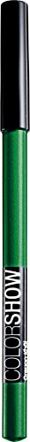 Maybelline New York Color Show Perfilador de Ojos, Tono: 300 Edgy Emerald - 1 unidad