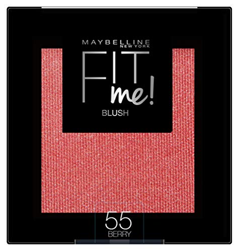 Maybelline New York Fit Me Blush Colorete en Polvo Mate, para Todo Tipo de Pieles, Tono 55 Berry