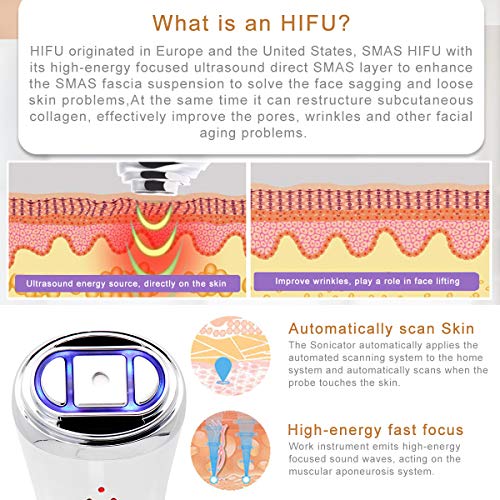 Meilyla HIFU - Masajeador facial de alta frecuencia para levantamiento facial de la piel Ultrasónico