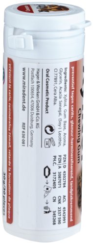 miradent xilitol Chicle canela 30 unidades, 4 unidades (4 x 30 g)