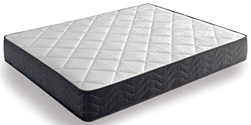 Miroytengo Colchón Amatista Medida 90x190 cm Colchón Visco Fresh 20-21 cm Altura Total Altamente Transpirable antiácaros