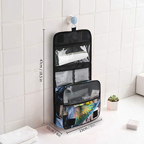 Montoj Bird Dove Colorido Pluma Lavado Gárgara Bolsa Cosmética Bolsa de Viaje Maquillaje Organizador Portátil Bolsa de Almacenamiento