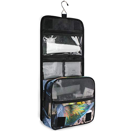 Montoj Bird Dove Colorido Pluma Lavado Gárgara Bolsa Cosmética Bolsa de Viaje Maquillaje Organizador Portátil Bolsa de Almacenamiento