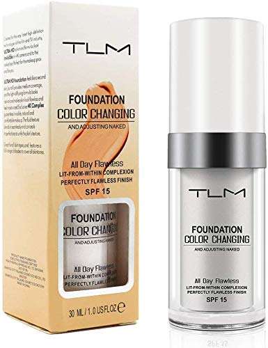 MOULLY Base de maquillaje, Flawless Foundation Color Changing, Concealer Cover Cream Cubierta del Corrector, Make Up Cream Colour Correcting BB Cream Hidratante