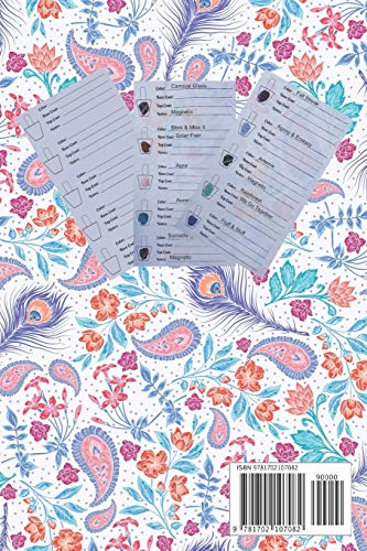 Nail Polish Swatch Library: Manicure and Pedicure Collection Journal Swatches Organizer Logbook