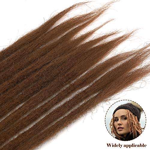 Noverlife 10 hebras 50 cm degradado degradado extensiones de rastas, accesorios de rastas sintéticas de crochet Jamaica Punk Hip-Hop Reggae pelo trenzado pelucas sintéticas para hombres y mujeres