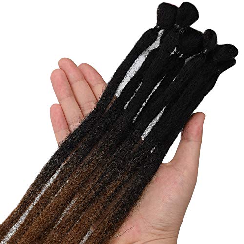Noverlife 10 hebras 50 cm degradado degradado extensiones de rastas, accesorios de rastas sintéticas de crochet Jamaica Punk Hip-Hop Reggae pelo trenzado pelucas sintéticas para hombres y mujeres