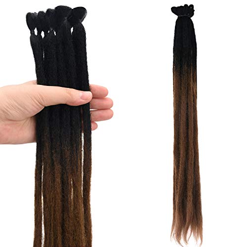 Noverlife 10 hebras 50 cm degradado degradado extensiones de rastas, accesorios de rastas sintéticas de crochet Jamaica Punk Hip-Hop Reggae pelo trenzado pelucas sintéticas para hombres y mujeres